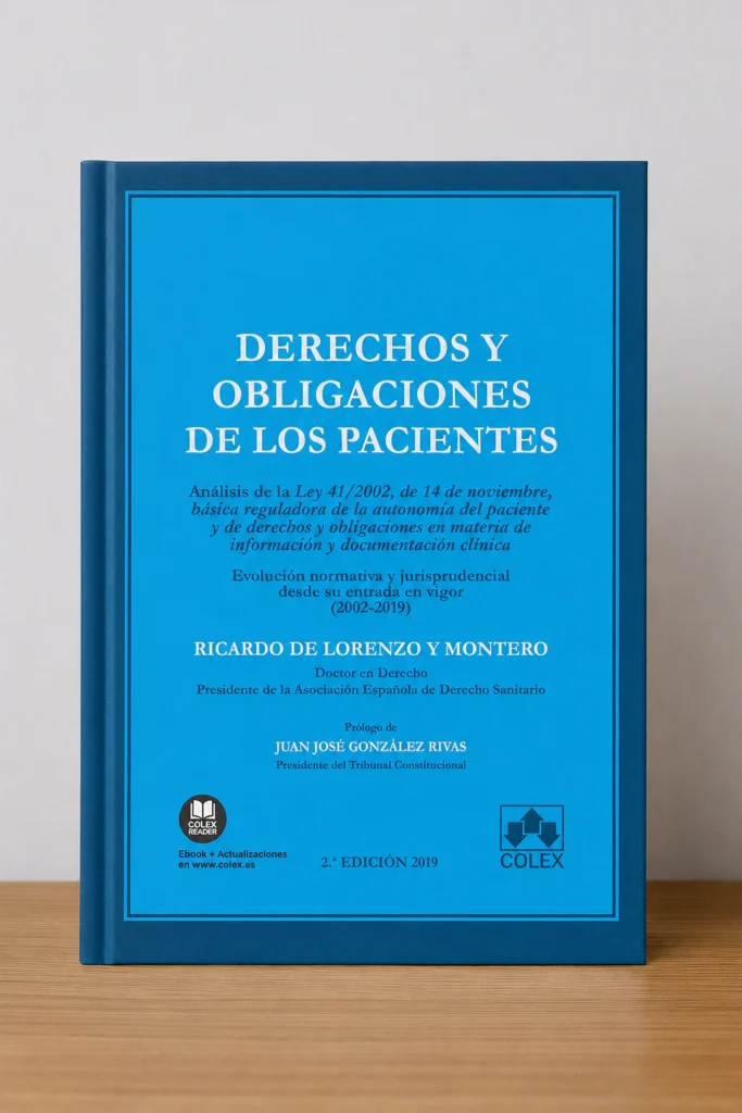 Portada de «Derechos y obligaciones de los pacientes», bibliografía de AEDS