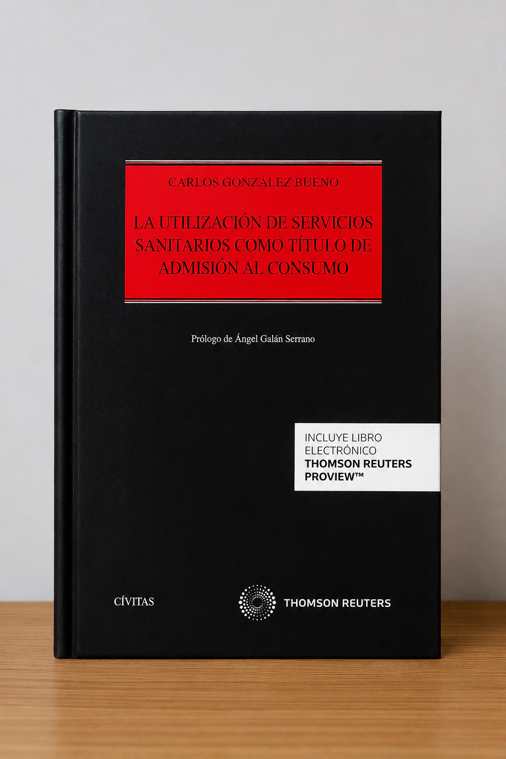 Portada de «La prestación de servicios sanitarios como relación jurídica de consumo», bibliografía de AEDS