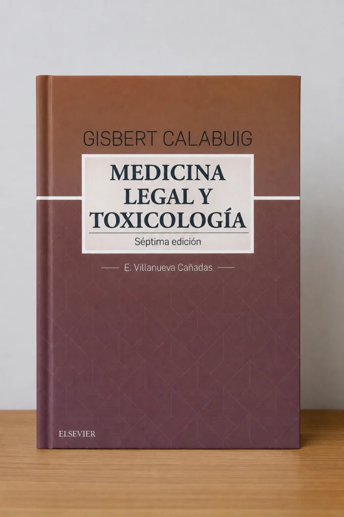 Portada de «Medicina legal y toxicología», bibliografía de AEDS