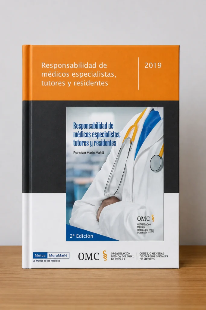 Portada de «Responsabilidad de médicos especialistas, tutores y residentes», bibliografía de AEDS