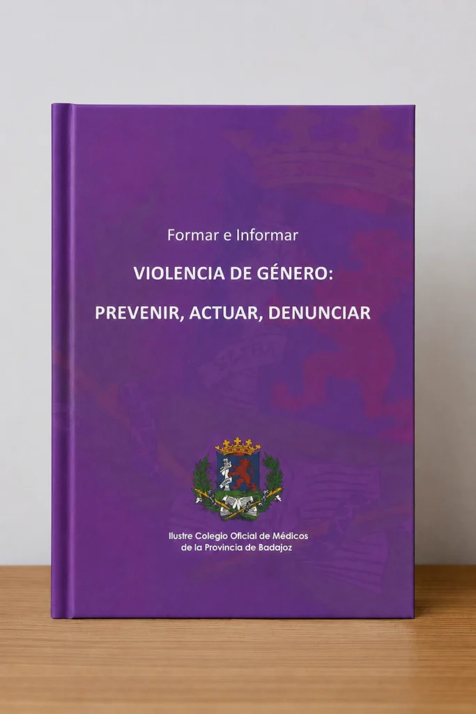 Portada de «Violencia de género prevenir, actuar, denunciar», bibliografía de AEDS