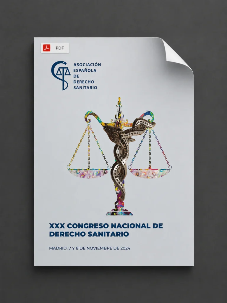 Portada de «Documento de conclusiones - XXX Congreso Nacional de Derecho Sanitario», publicación de AEDS
